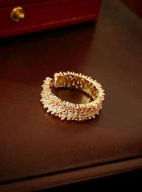 轻奢高级感中古戒指vintage食指