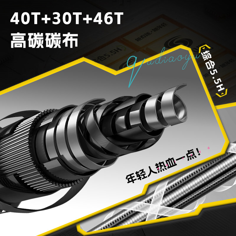 趣钓娱热血青年5.5H综合竞技台钓竿高碳轻量威海厂家直发鱼竿渔具,淘宝优惠券,粉丝福利购,淘宝优惠卷