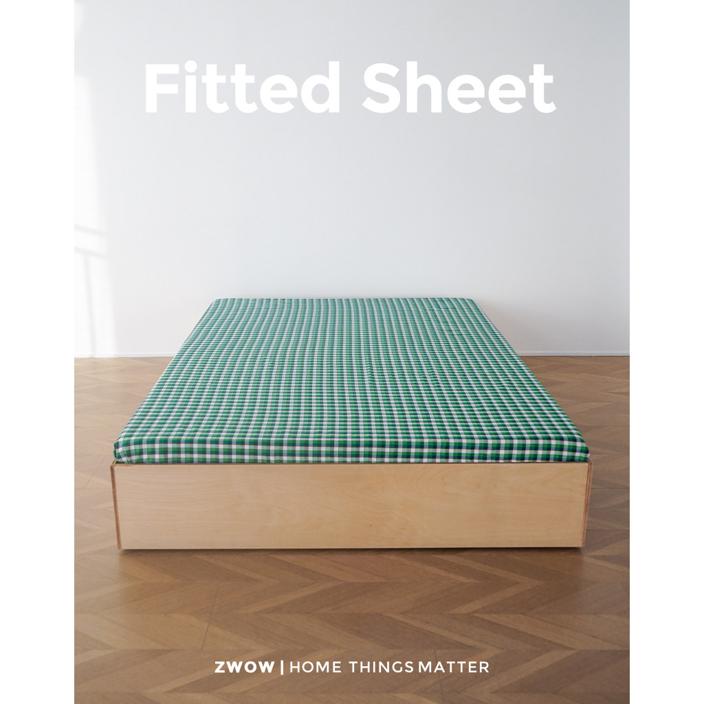 造卧zwow【织物】全棉100纯棉多股色织复古中古风格子纹床笠单品,淘宝优惠券,粉丝福利购,淘宝优惠卷