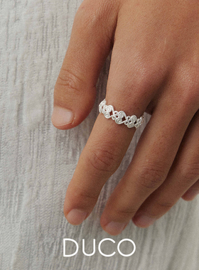 Amorflora系列S纹理戒指时尚潮流原创设计高级感镂空【新品首发】