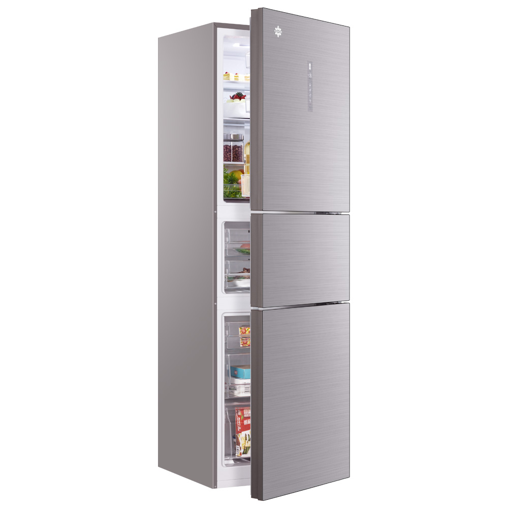 格力晶弘冰箱电冰箱三开门家用节变频风冷无霜智能净味抗菌285升