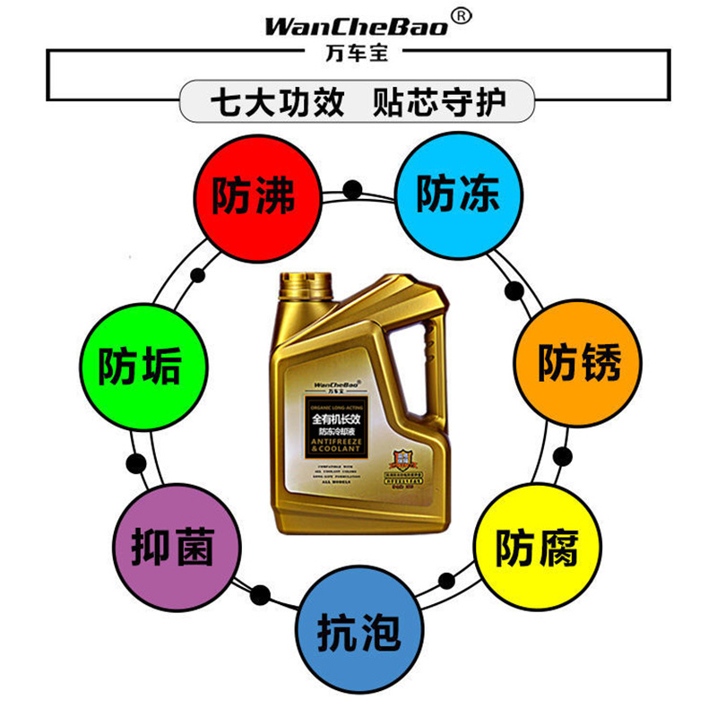 -45℃耐高温摩托车冷却液绿色全有机防冻液发动机水冷液可混加型 - 图1