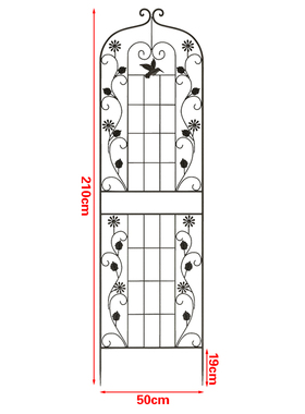 铁线莲月季爬藤架子蔷薇植物攀爬花架户外庭院铁艺栅栏种植花支架