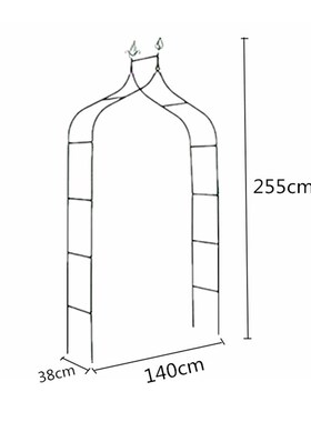 园艺铁线莲月季拱形拱门花架爬藤架攀爬植物支架杆葡萄架户外庭院