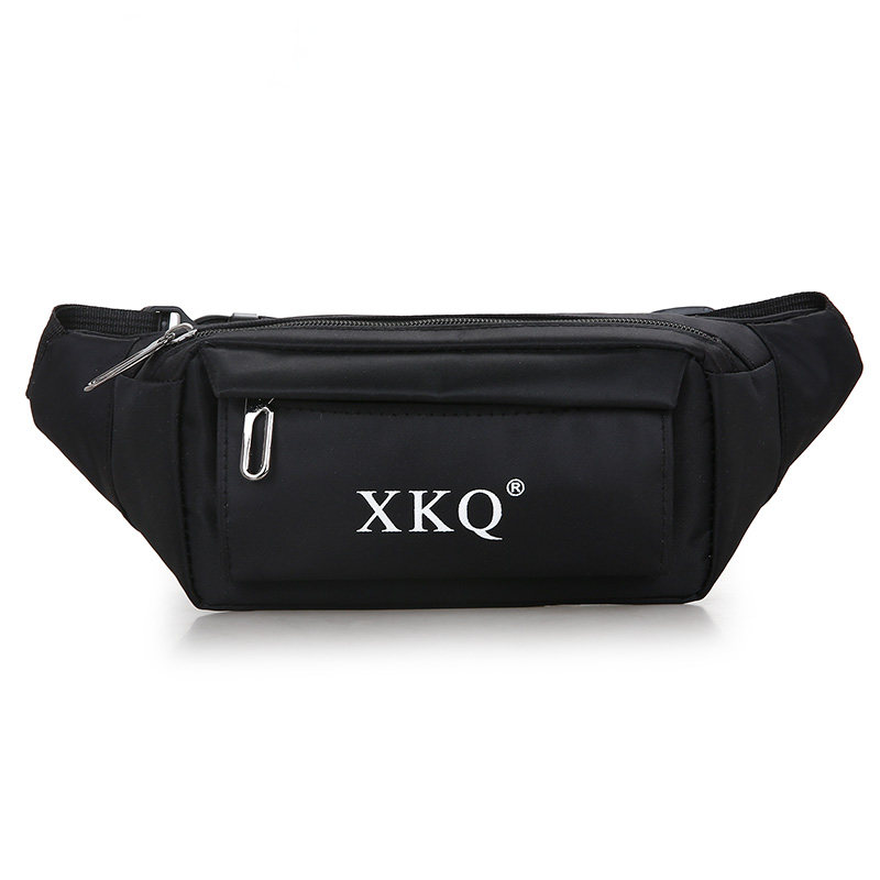 Fashionable sports waist bag versatile nylon diagonal straddle bag waterproof running bag mobile phone bag men and women marathon multi-function bag