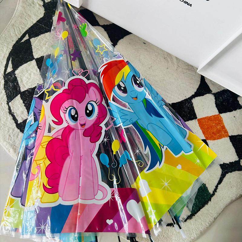 小马宝莉雨伞可爱透明长柄伞加厚折叠小巧便携全自动儿童上学专用,淘宝优惠券,粉丝福利购,淘宝优惠卷