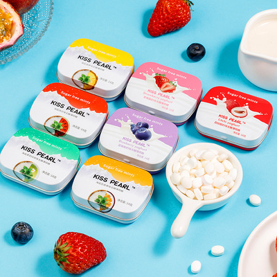 拍10件！kisspearl多口味无糖薄荷糖