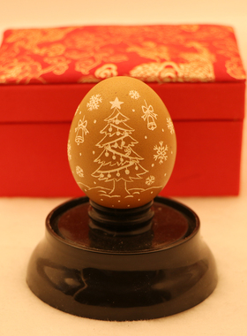 圣诞雪人装饰摆件手工彩绘