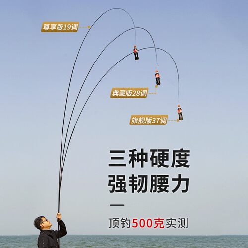 荣渔鱼竿鲫鱼竿手杆极超硬超细37溪流28轻量小综合19调台钓竿 - 图1