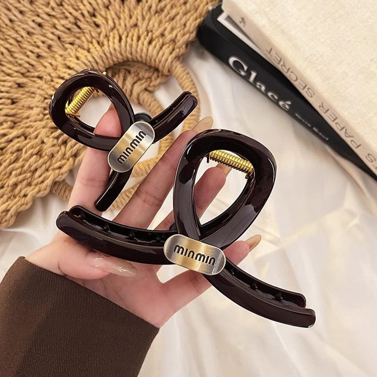 简约高质量字母抓夹女感2025新款发量多鲨鱼夹大号发夹子头饰,淘宝优惠券,粉丝福利购,淘宝优惠卷