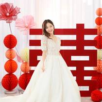 Stereojoy Character Large Number Floor KT Board Background Wall Wedding Wedding Wedding Banquet Wedding Decoration Arrangement Dress Dress Dress