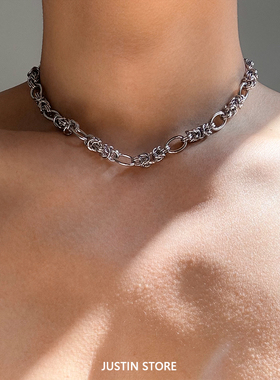 缠绕拼接小众设计男款项链