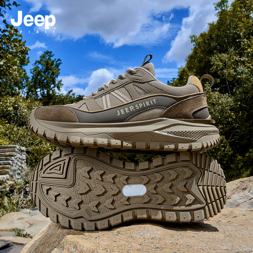 JEEPSPIRIT吉普男鞋2025秋季新款休闲鞋男士运动鞋子老爹鞋男款潮 - 图1