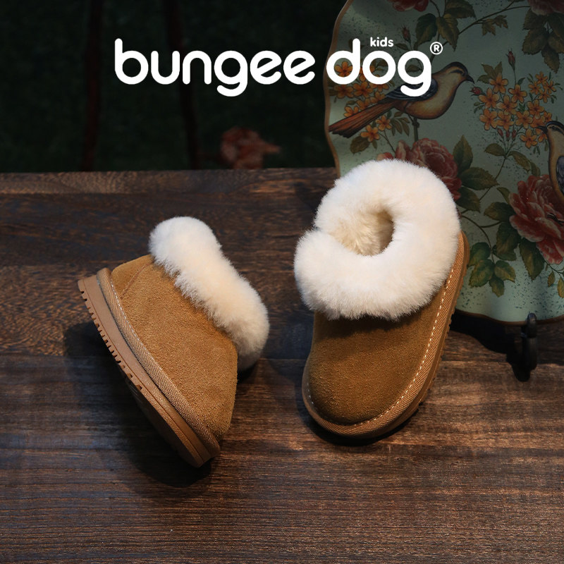 女童雪地靴真皮棉鞋保暖加绒宝宝鞋冬季棉靴美拉德风软底婴儿鞋子,淘宝优惠券,粉丝福利购,淘宝优惠卷