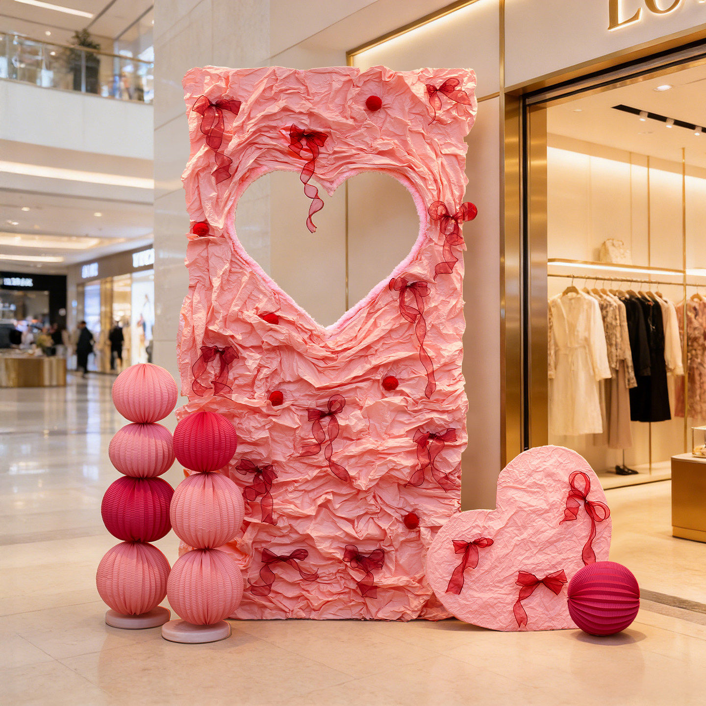 214情人节氛围布置装饰商场珠宝店铺KT板求婚拍照高级氛围背景墙,淘宝优惠券,粉丝福利购,淘宝优惠卷