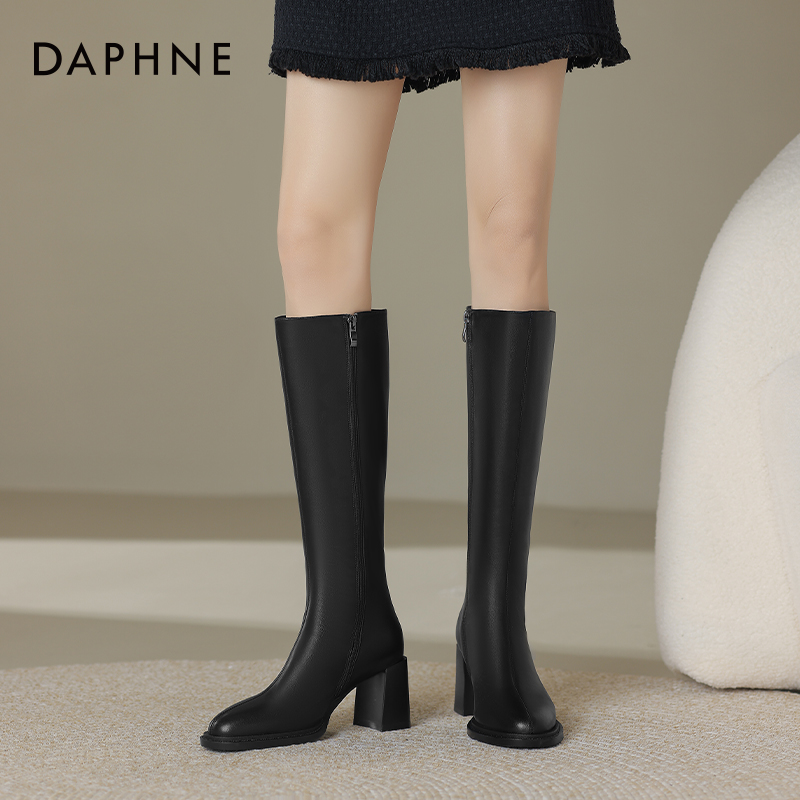 达芙妮短靴中筒靴雪地靴长靴清仓特价