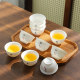 Suet ໄຂມັນ jade porcelain ຈອກຊາຂະຫນາດນ້ອຍ, 10 ຕ່ອນ