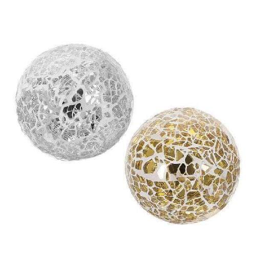 2 Pcs Mosaic for Home Spheres Decorative Decorate Ornament - 图3