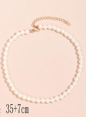 Trend Elegant Jewelry Wedding Big Pearl Necklace For Women W