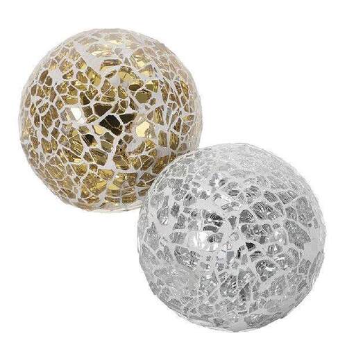 2 Pcs Mosaic for Home Spheres Decorative Decorate Ornament - 图1
