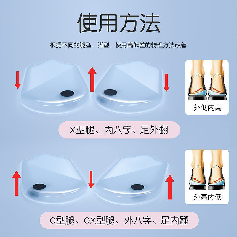 火山磁石塑身鞋垫ws19罗圈腿xo型腿矫正小腿外翻神器腿型矫正鞋垫 - 图2