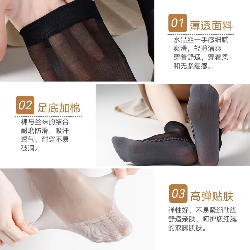 防勾包芯丝短袜夏季防滑透气款-第3张图片-提都小院