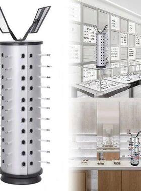 360 Rotating 44 Pairs Sunglasses Eyewear Holder with Mirror