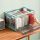 Large book storage box side open door outdoor car student dormitory book box toys and debris transparent finishing box