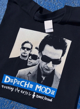 270g！Depeche Mode巡回天使2005-2006黑色乐队音乐会重磅短袖T