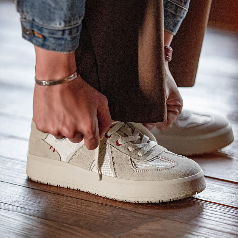 MRA德训鞋熊猫男鞋春季新款百搭复古厚底休闲板鞋透气阿甘鞋潮鞋,淘宝优惠券,粉丝福利购,淘宝优惠卷