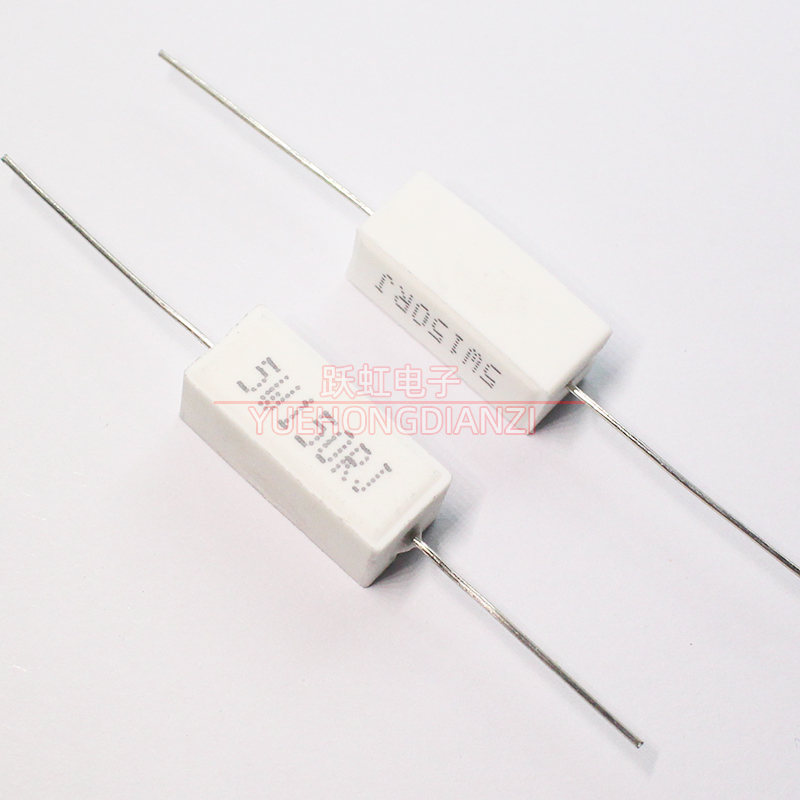 卧式水泥电阻5W100RJ 5W120RJ 5W150RJ 欧姆5W100R 120欧150欧 5%