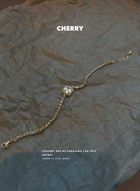 轻奢微镶锆石小众手链