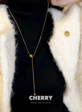 有求必应圆珠钛钢项链女