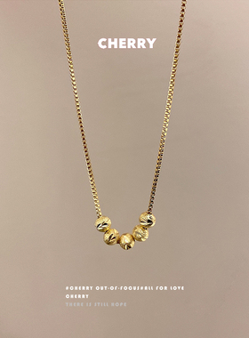 钛钢转运珠项链轻奢气质