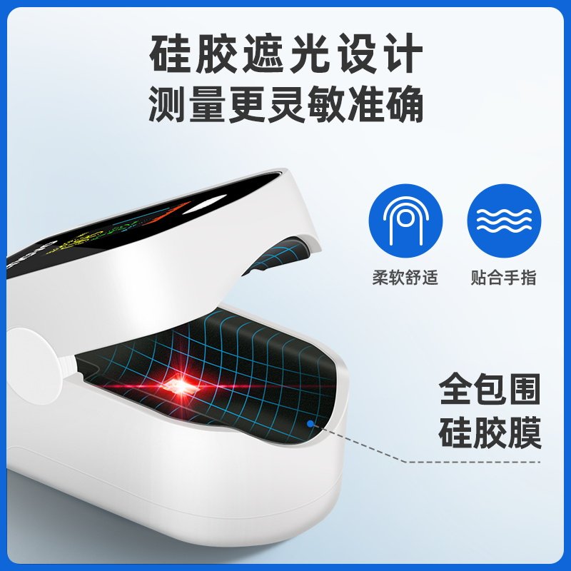 联想家用脉搏血氧仪指夹式检测仪 联想益友血氧仪