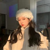 Net Infrared Out Touristic Winter Hat Real Rabbit Fur Fur Plush Hair With Warm Snow Ground Hat Snowscape Brigade Pat Hat Super Fairy