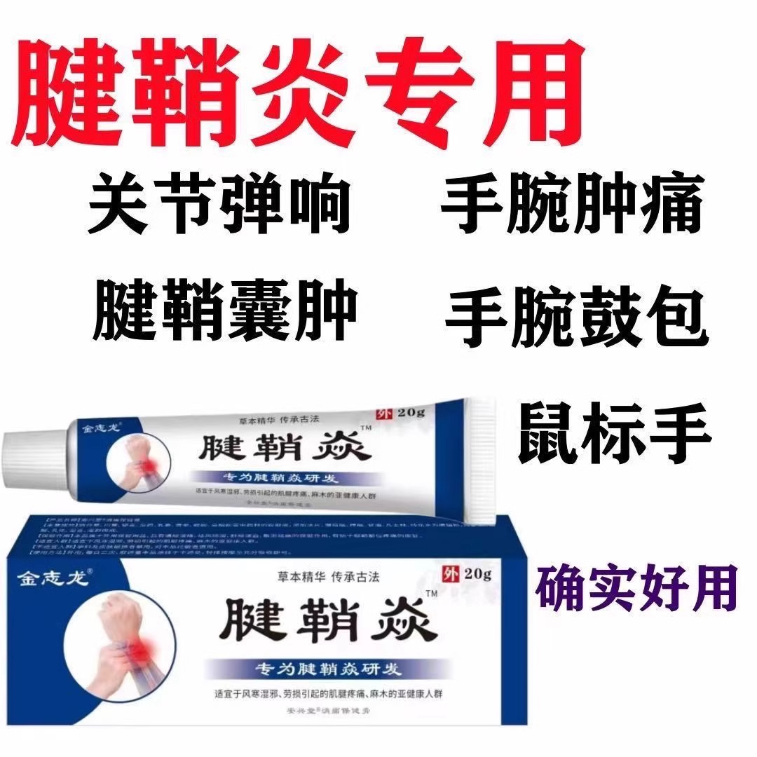 腱鞘炎手指手腕痛劳损扭伤筋骨疼痛消肿凝胶僵直麻木弹响鼓包 - 图1