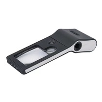 New Pull-out LED Lighting Poop Style Magnifier Acrylic Square Pocket Magnifier Pocket