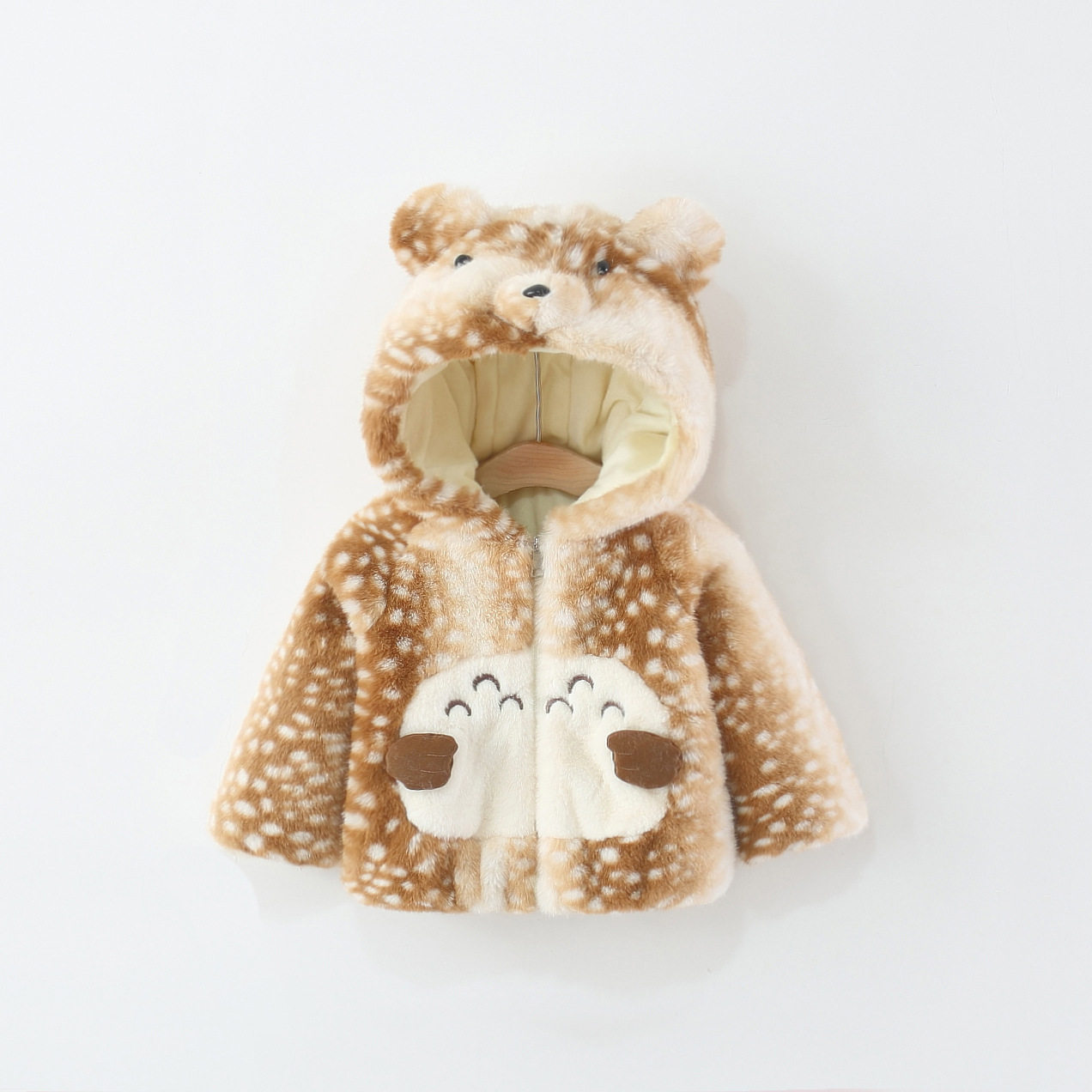 女童外套秋冬款婴儿加绒上衣保暖棉服小女孩冬装大衣女宝宝毛毛衣,淘宝优惠券,粉丝福利购,淘宝优惠卷