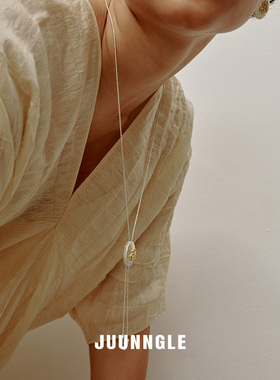 Juunnglelab木兰团花拉丝项链