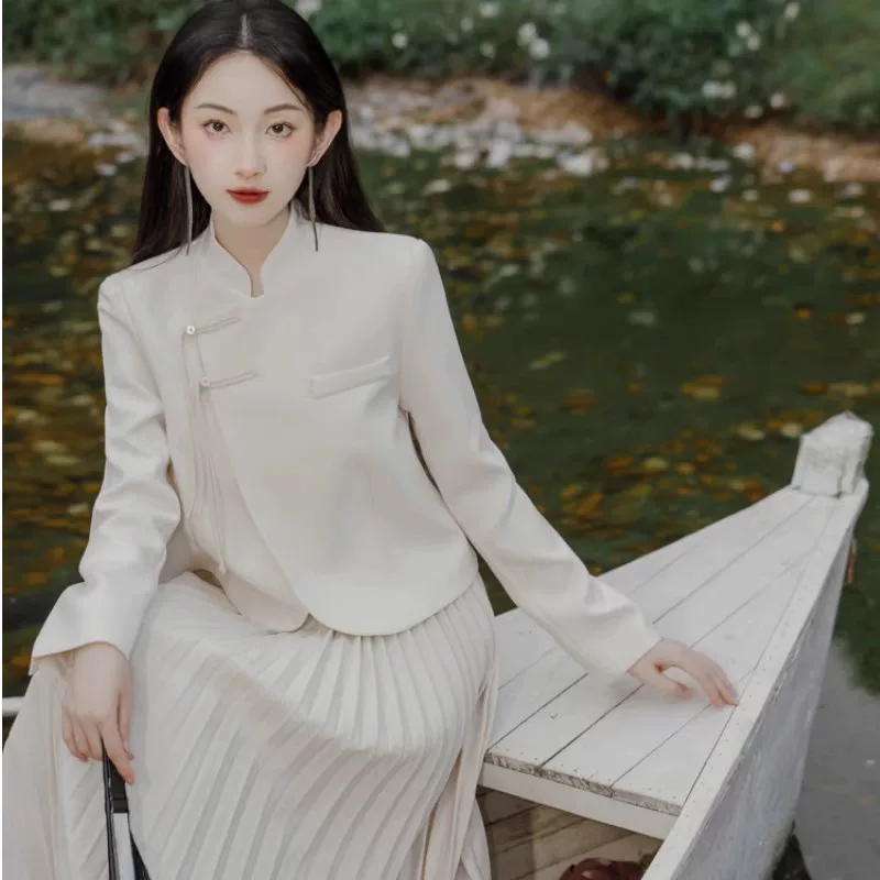 Hanfu, jacket, cheongsam, set, Chinese style