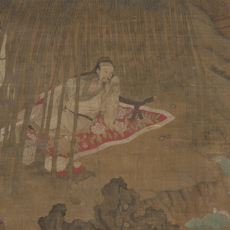 明代司马光归隐图复古书画人物国画真迹微喷仿古装裱挂轴装饰画_虎窝淘