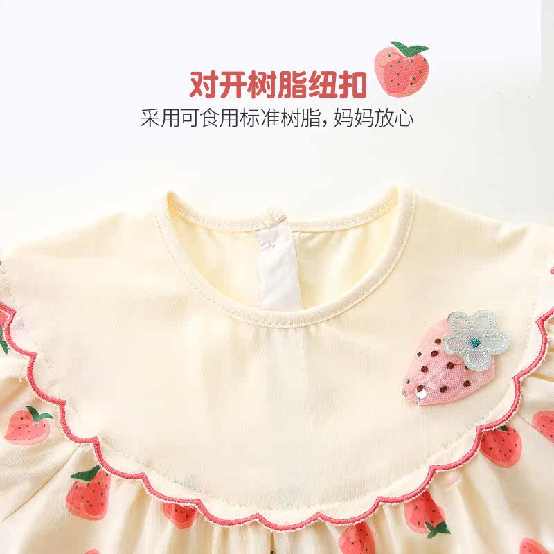 婴儿衣服夏季女宝宝满月服外出服 emlova连身衣/爬服/哈衣
