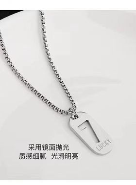 hiphop街头个性钛钢儿童项链男潮流百搭时尚街舞走秀简约配饰女