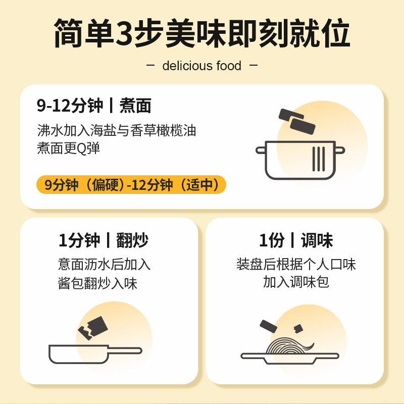 【囤货推荐】锋味派官方旗舰店意大利面番茄肉酱速食意面15袋装