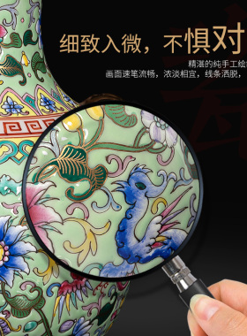 钟家窑手绘景德镇陶瓷新中式客厅