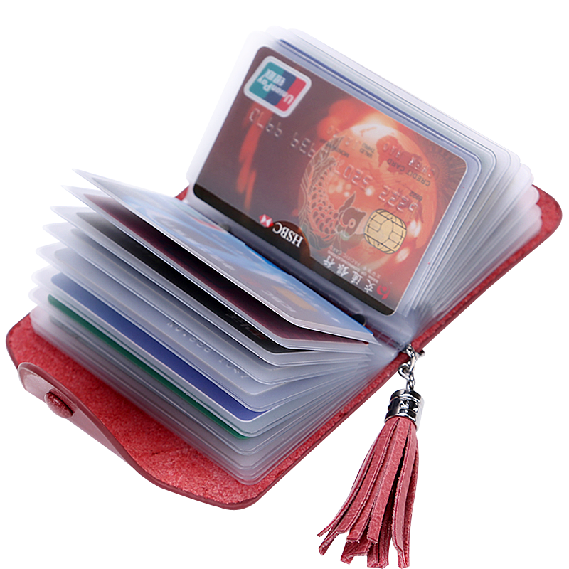 女式真牛皮男士多卡位名片夹卡套 starfruit卡包