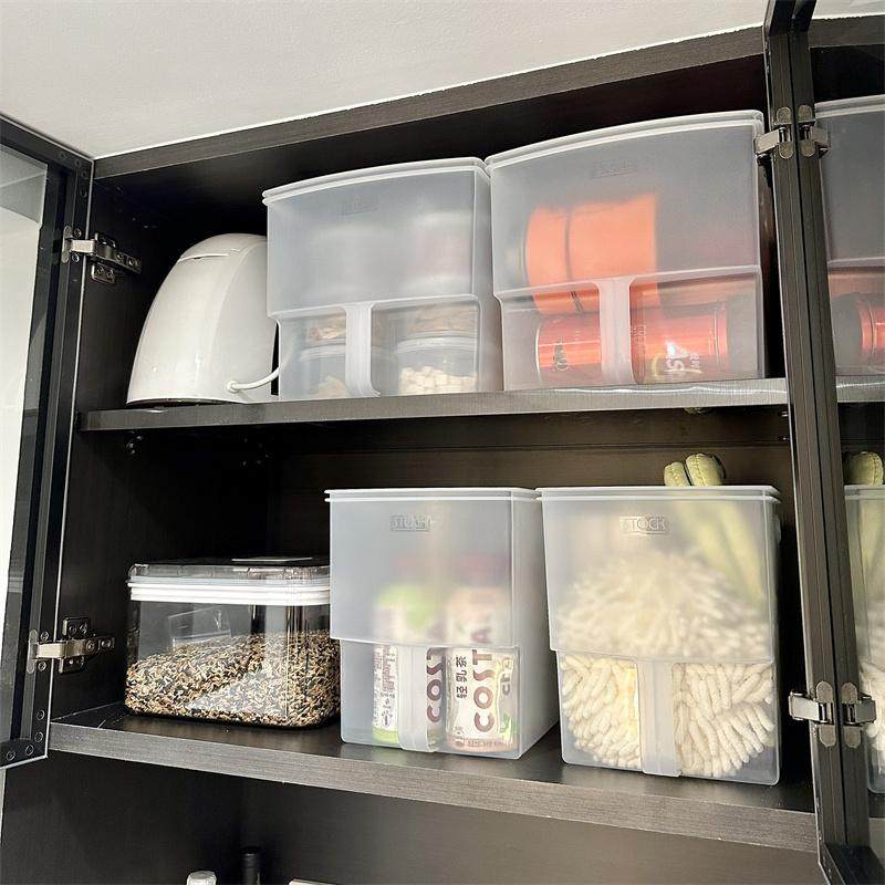 柜顶日式高位收纳盒调味料杂物锅具整理筐吊柜专用带把手置物盒,淘宝优惠券,粉丝福利购,淘宝优惠卷