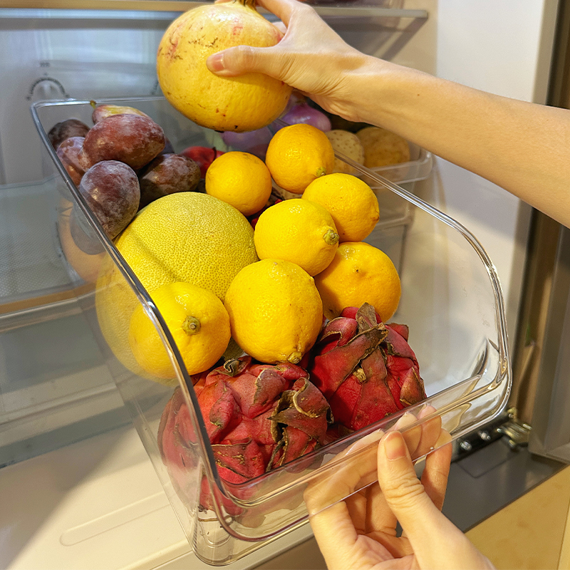 冰箱抽屉食品级收纳盒水果蔬菜鸡蛋冷藏冷冻食物保鲜厨房储物专用-图0