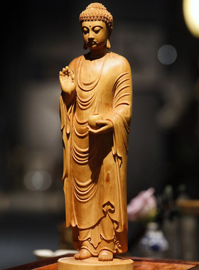 黄杨木药师如来佛像雕像造像